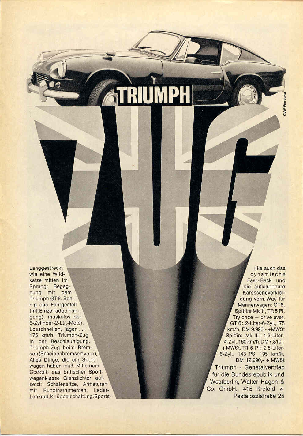 Triumph GT6 - Werbung aus der Zeitung!