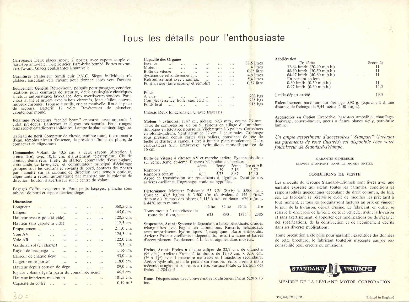 Triumph- Spitfire MK I bzw. Spitfire 4 F!